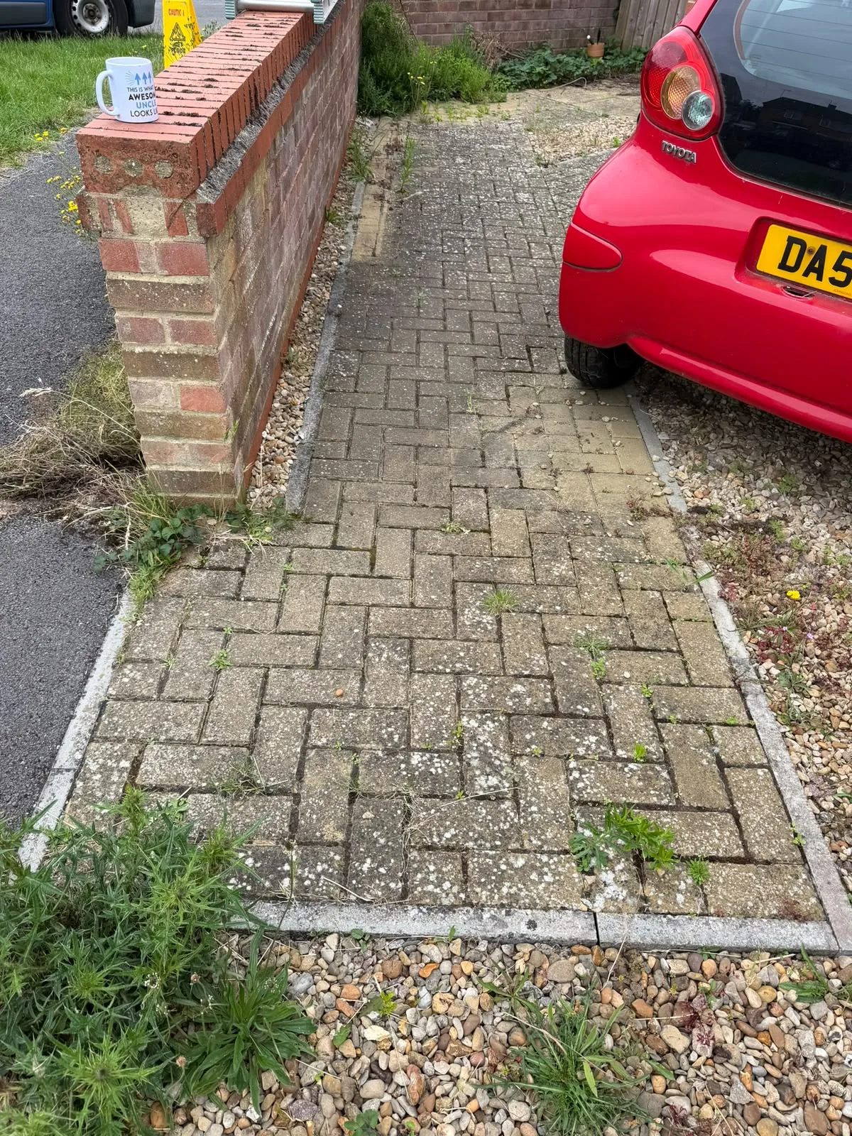 Before Appolo driveway cleaning